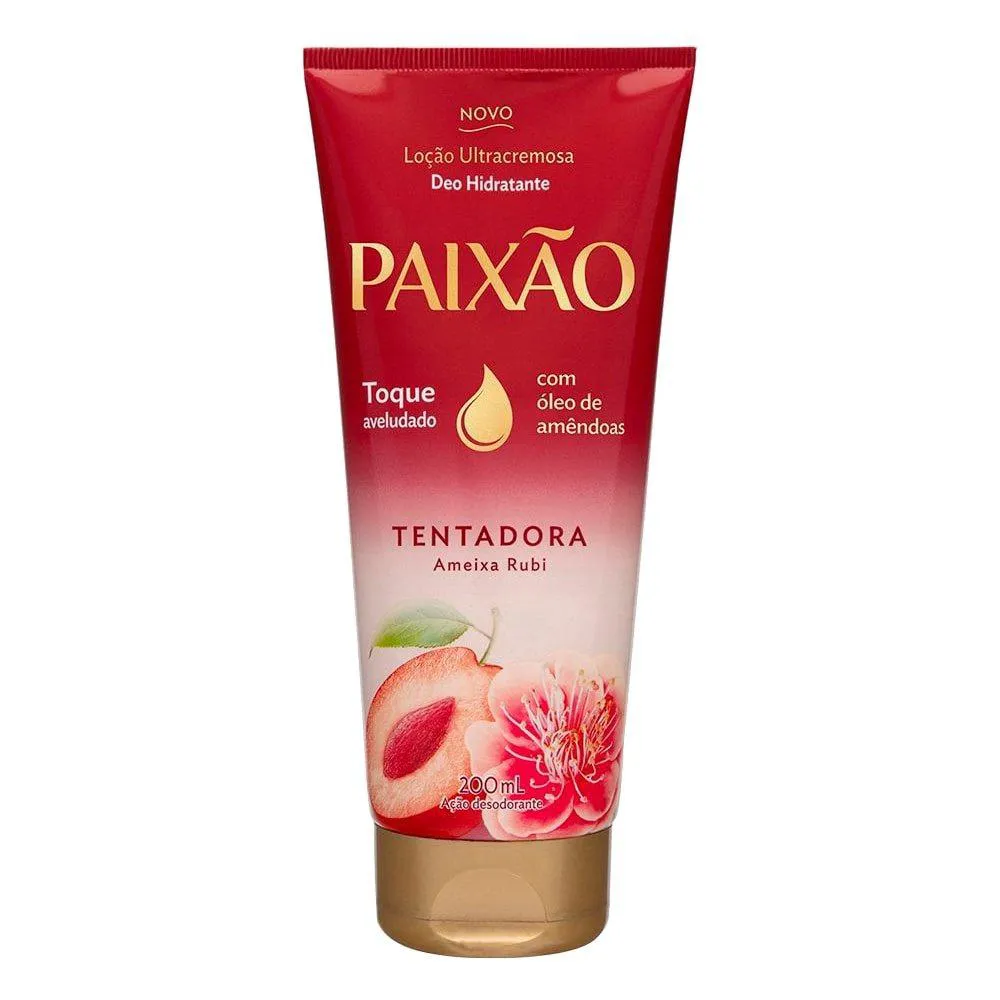 HIDRATANTE PAIXãO LOçãO ULTRACREMOSA TENTADORA AMEIXA RUBI 200ML