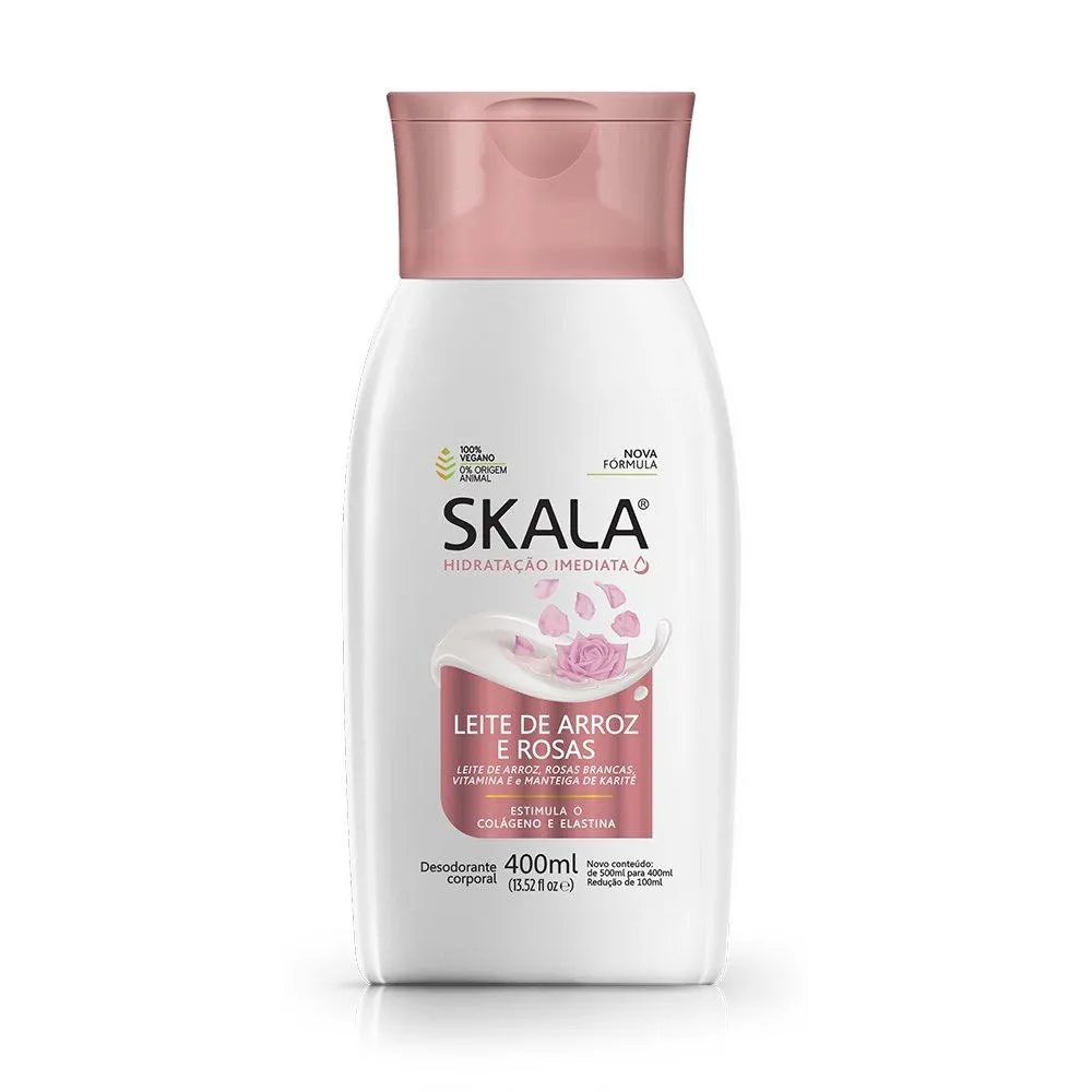 HIDRATANTE SKALA LEITE DE ARROZ E ROSAS 400ML