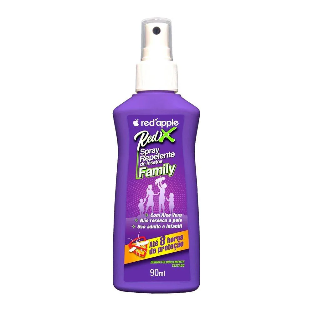 REPELENTE DE INSETOS RED APPLE | SPRAY REDX DEET FAMILY 90ML