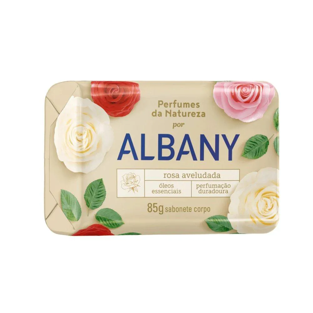 SABONETE ALBANY ROSA AVELUDADA 85G