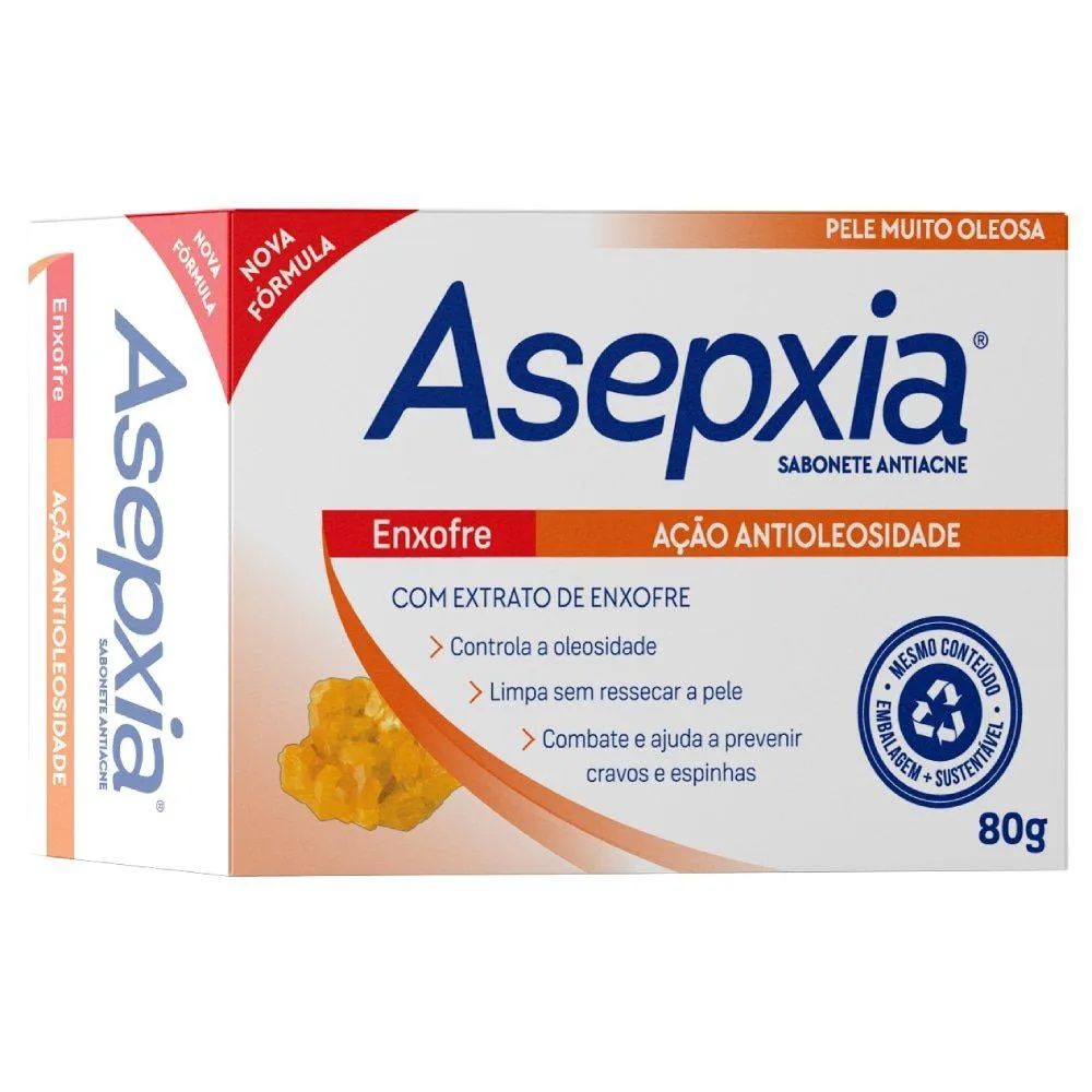 SABONETE ASEPXIA ANTIACNE ENXOFRE 80G
