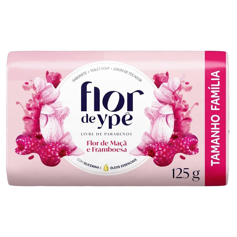 SABONETE FLOR DE YPê FLOR DE MAçã E FRAMBOESA 125G