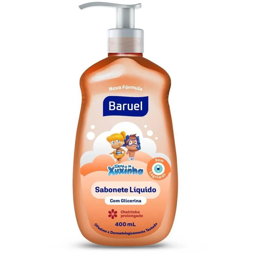 SABONETE LíQUIDO BARUEL TURMA XUXINHA COM GLICERINA 400ML