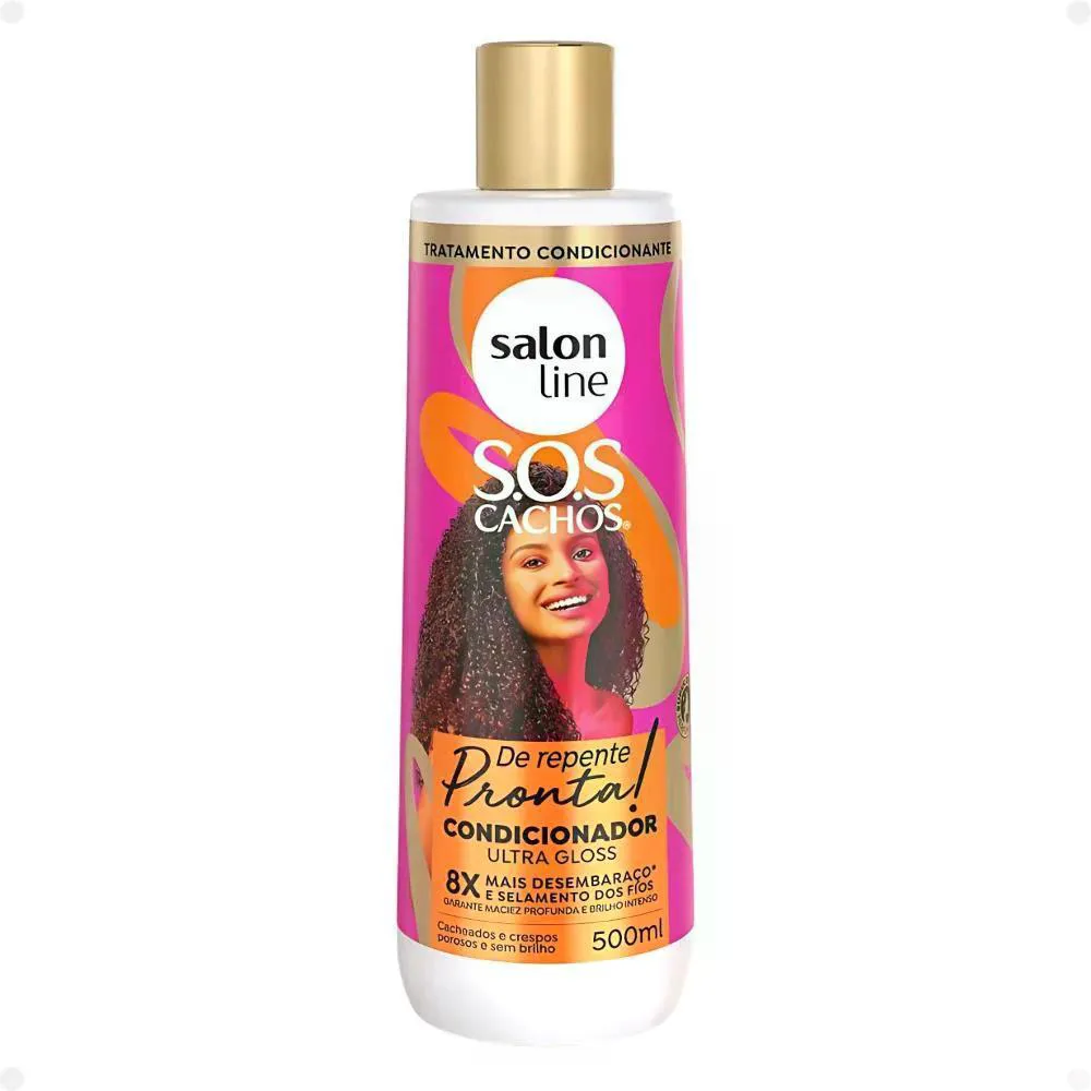CONDICIONADOR SALON LINE CACHOS DE REPENTE PRONTA 500ML
