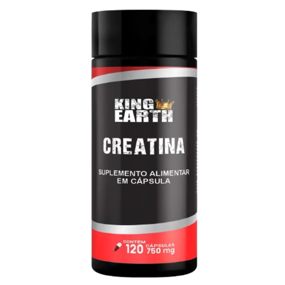 CREATINA CONCENTRADA 750 MG 120 CáPSULAS KING EARTH FRASCO