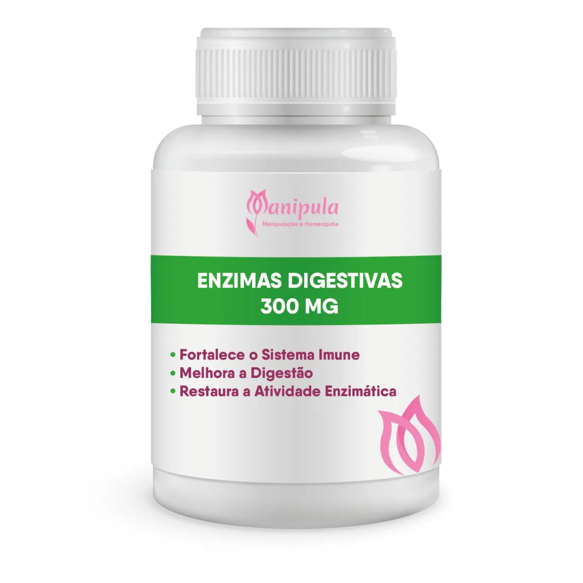 ENZIMAS DIGESTIVAS 300 MG - AUXíLIO NATURAL PARA UMA DIGESTãO SAUDáVEL E CONFORTáVEL  | 30 DOSES