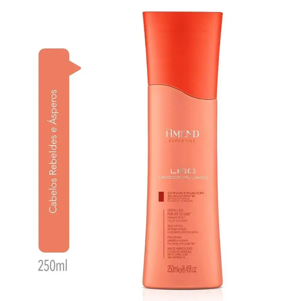 CONDICIONADOR SUAVIZANTE EXPERTISE LISO DESCOMPLICADO AMEND 250ML