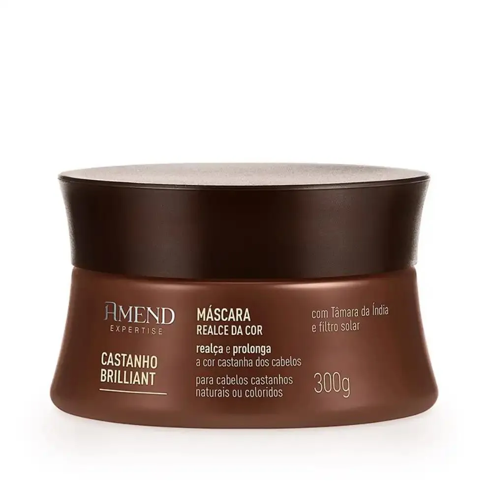 MáSCARA EXPERTISE REALCE DA COR CASTANHO BRILLIANT AMEND 300G
