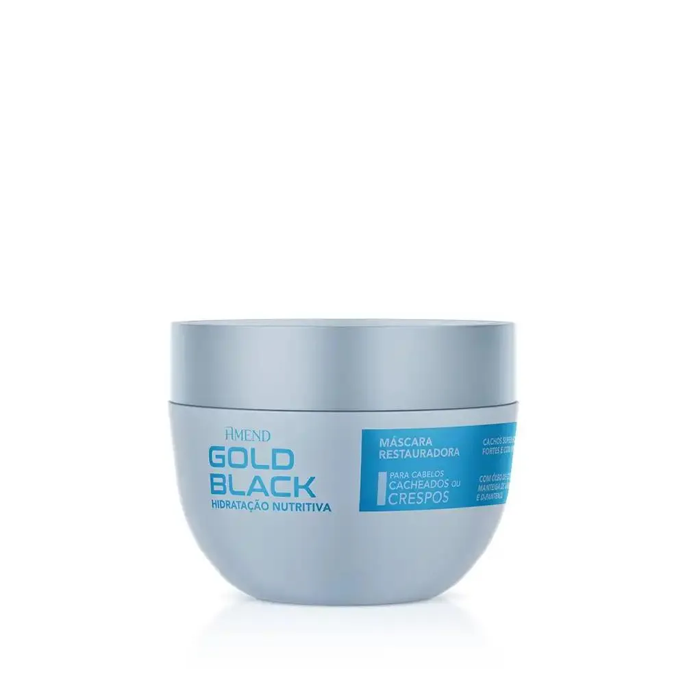 MáSCARA RESTAURADORA GOLD BLACK HIDRATAçãO NUTRITIVA AMEND 250G