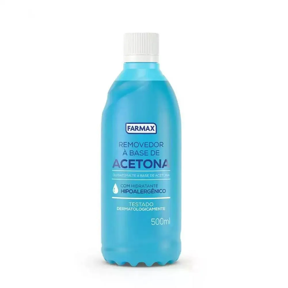 REMOVEDOR COM ACETONA 500ML FARMAX