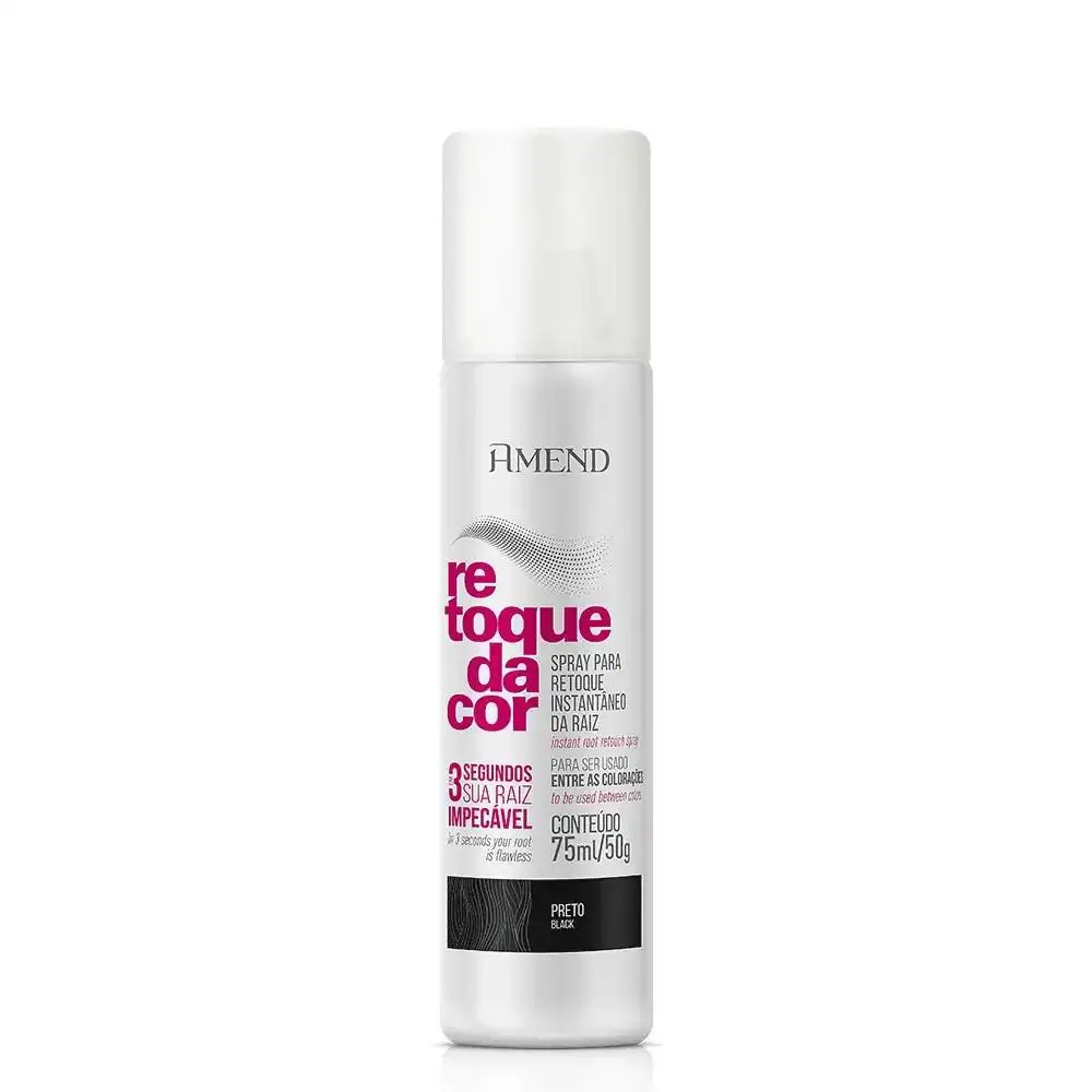 SPRAY RETOQUE DA COR PRETO AMEND 75ML