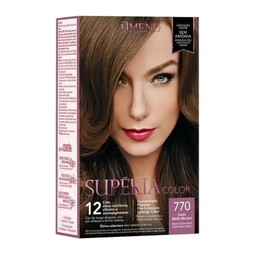 TONALIZANTE AMEND SUPéRIA COLOR 770 LOURO MéDIO MARROM