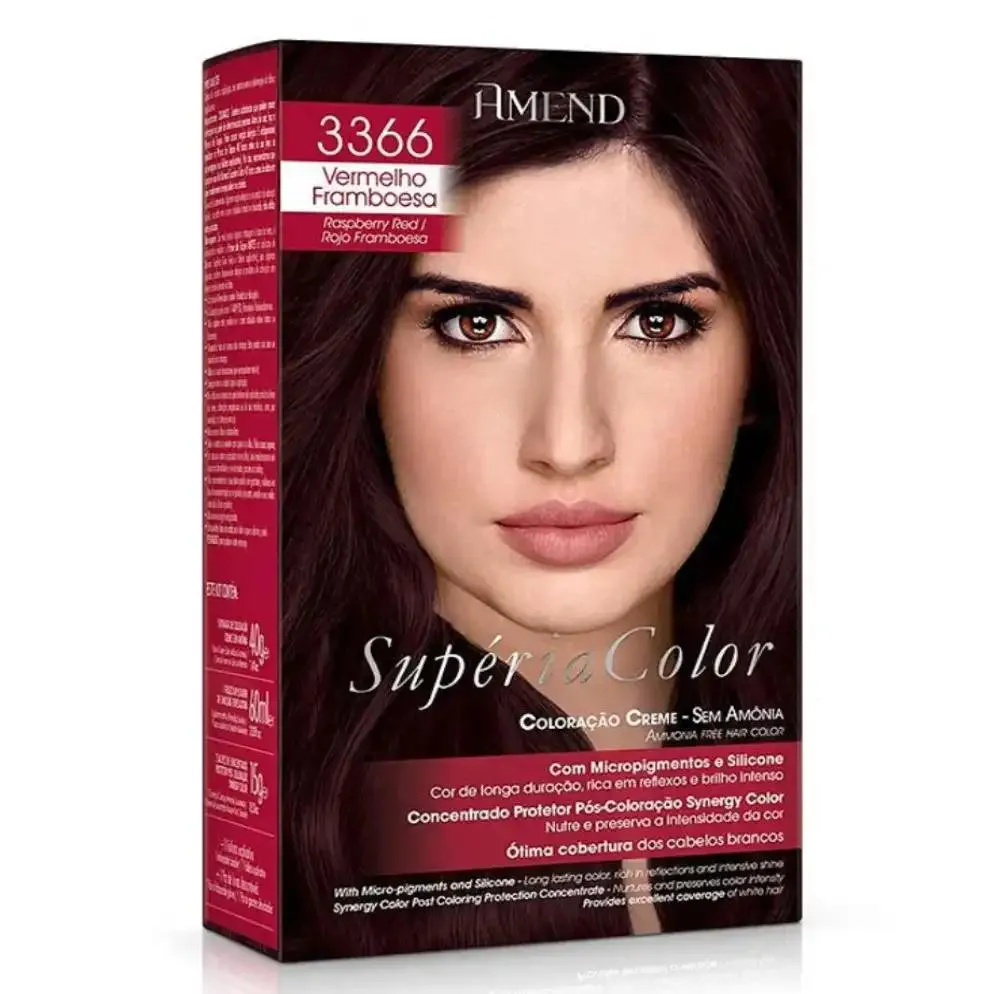 TONALIZANTE SUPéRIA AMEND COLOR 3366 VERMELHO FRAMBOESA