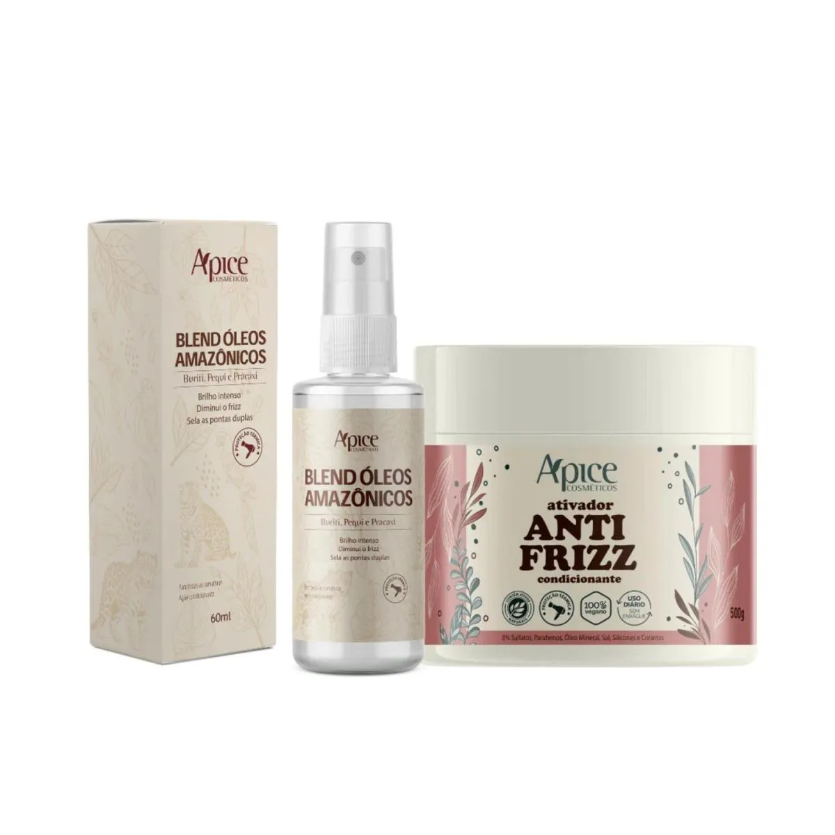APICE KIT ATIVADOR ANTI FRIZZ E BLEND DE óLEOS AMAZôNICOS