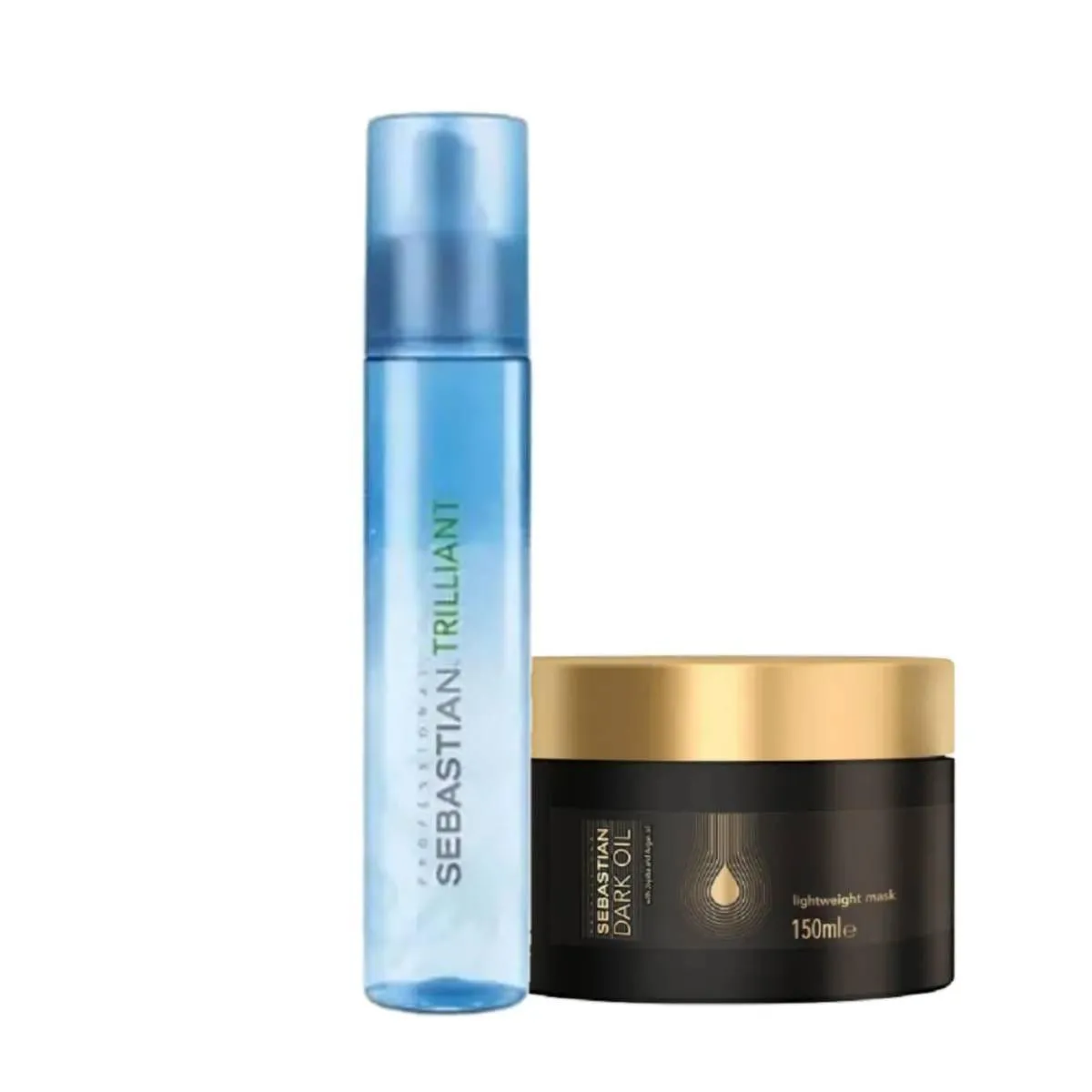 SEBASTIAN PROFESSIONAL FLAUNT TRILLIANT 150ML + MáSCARA CAPILAR SEBASTIAN DARK OIL 150ML