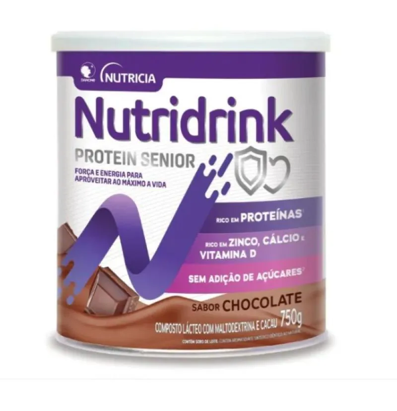 NUTRIDRINK PROTEIN SENIOR Pó CHOCOLATE 750G DANONE