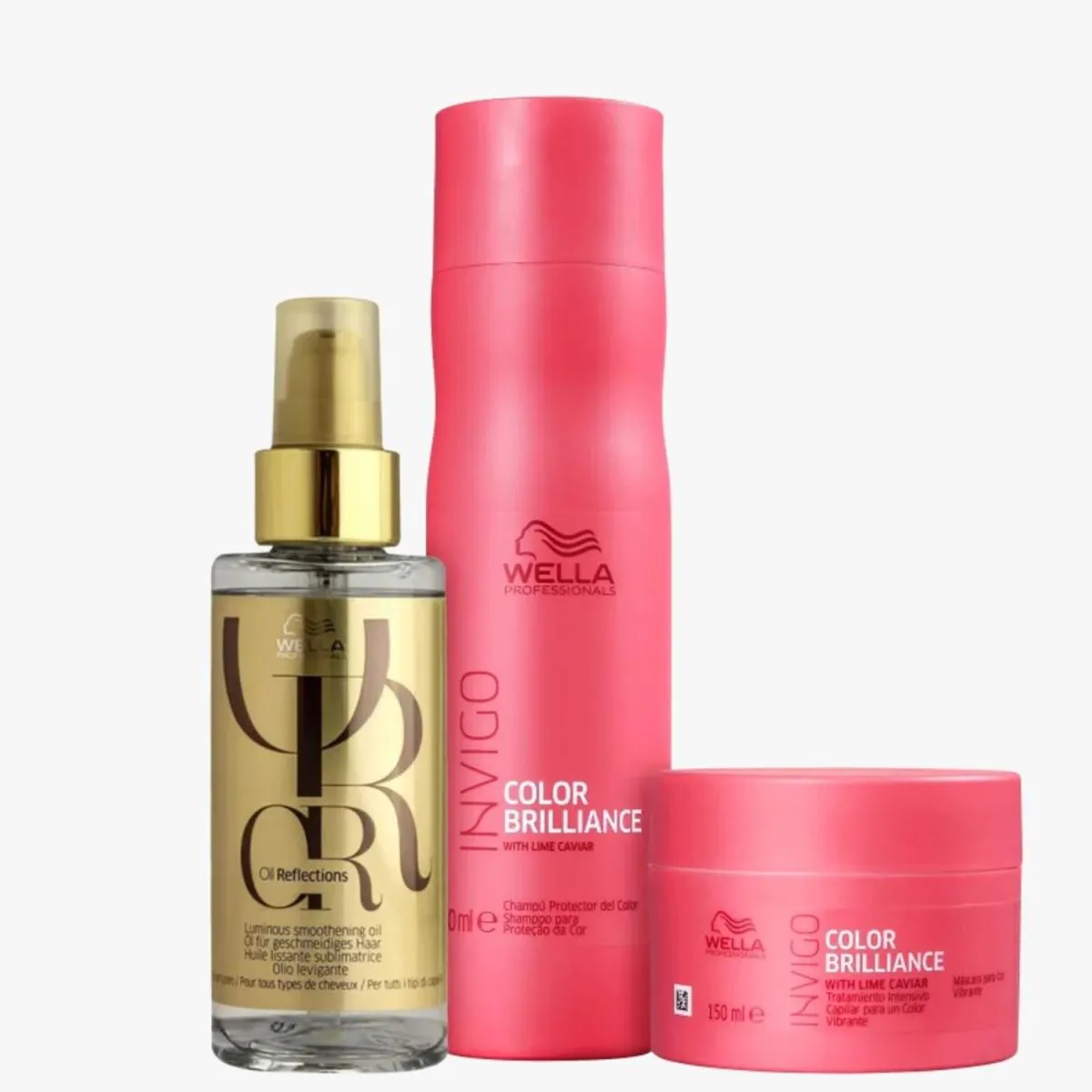 WELLA KIT PROFESSIONALS INVIGO COLOR BRILLIANCE OIL TRIO (3 PRODUTOS)