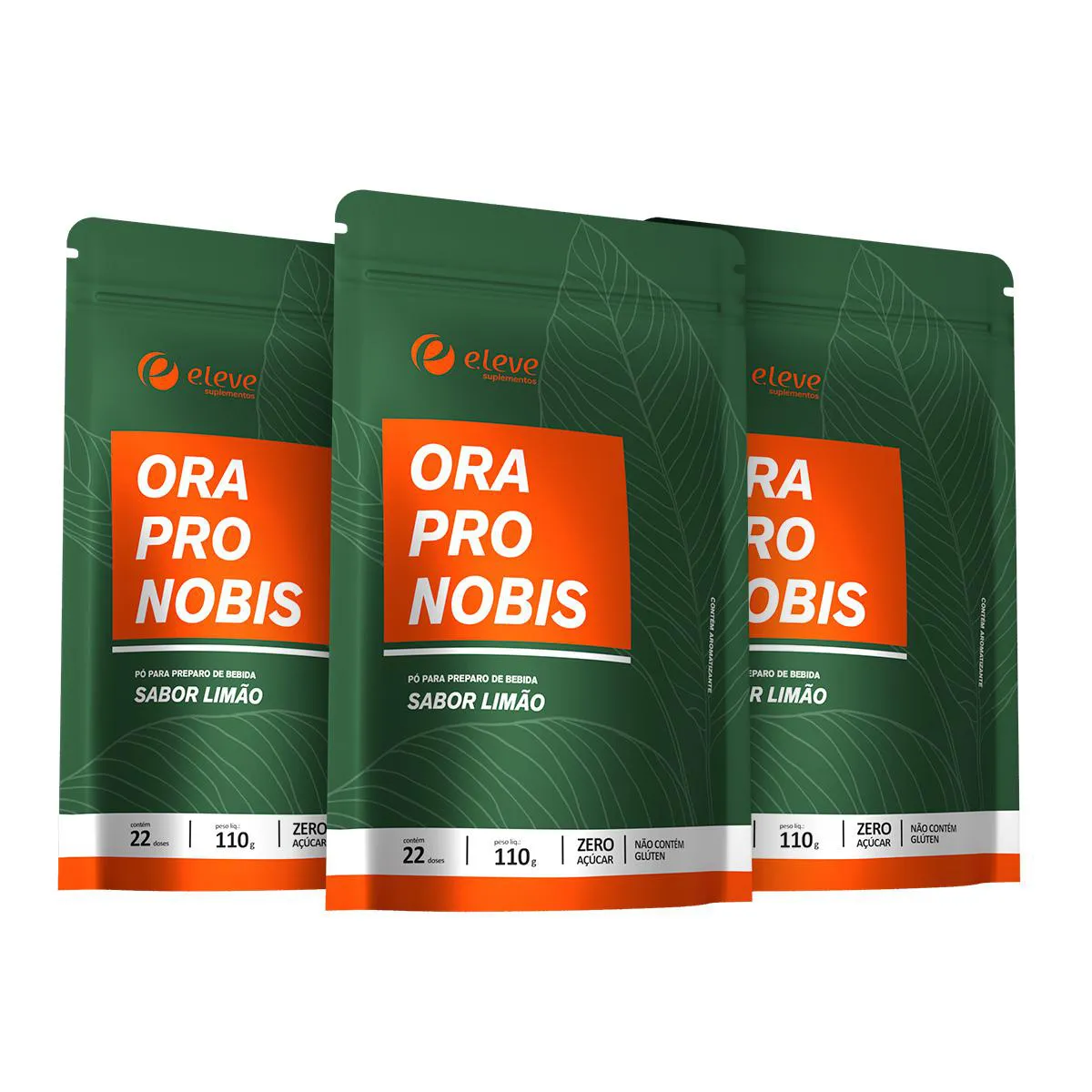 SUPERALIMENTO - PROTEíNA E FIBRA EM Pó KIT 3 - LIMãO