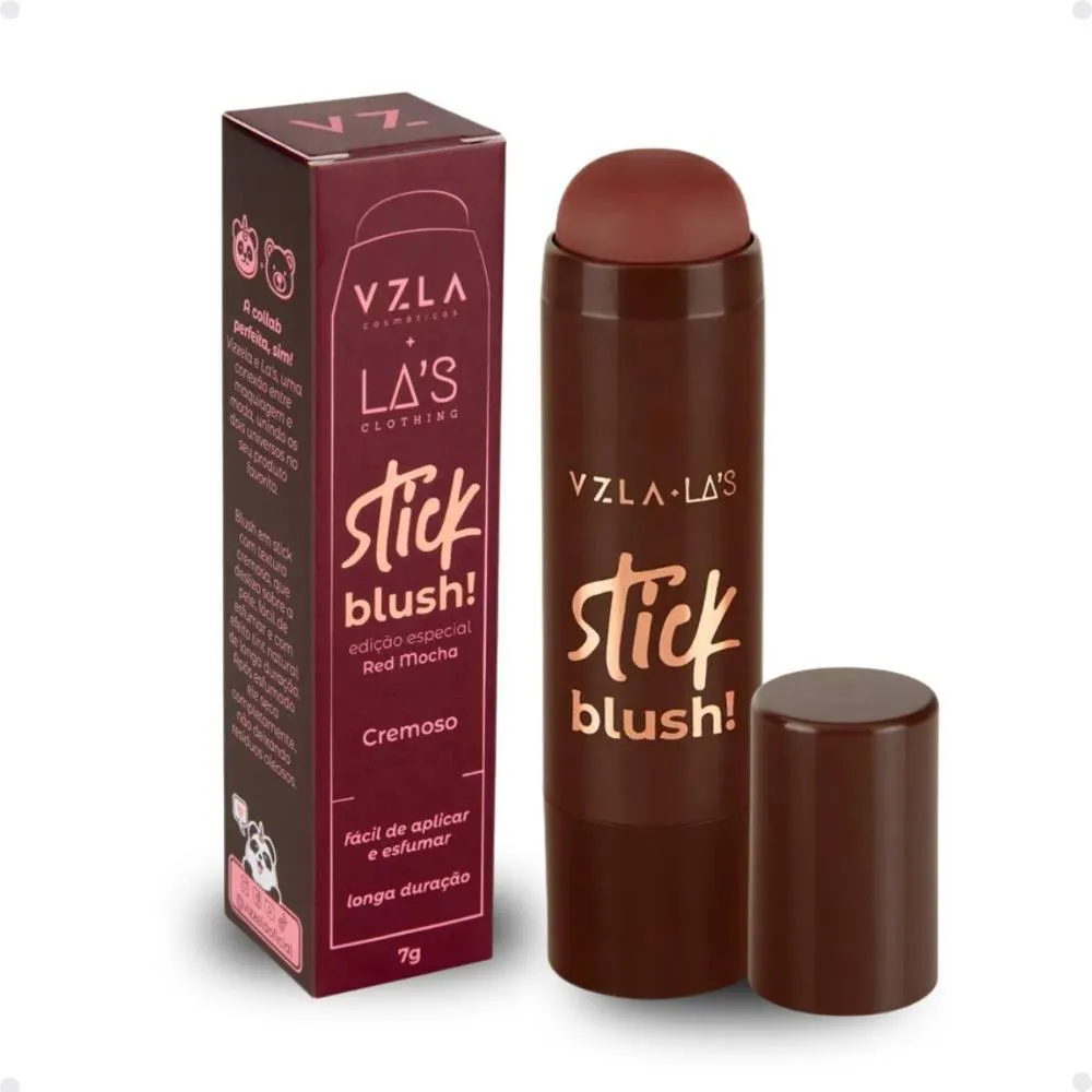 BLUSH STICK VIZZELA LA&#039S CLOTHING RED MOCHA EDIçãO ESPECIAL 7G