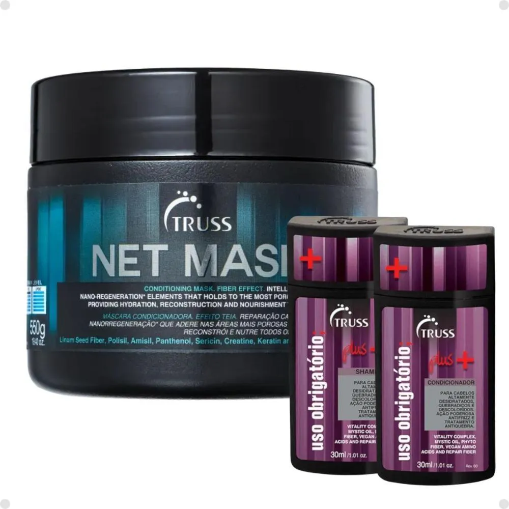 MáSCARA CAPILAR TRUSS NET MASK 550G + MIMO EXCLUSIVO