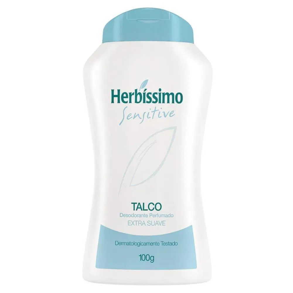 TALCO DESODORANTE PERFUMADO HERBíSSIMO SENSITIVE EXTRA SUAVE 100G