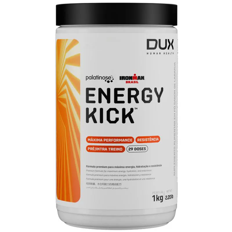 PRé - INTRA TREINO ENERGY KICK 1KG DUX HUMAN HEALTH - SABOR MAçA VERDE