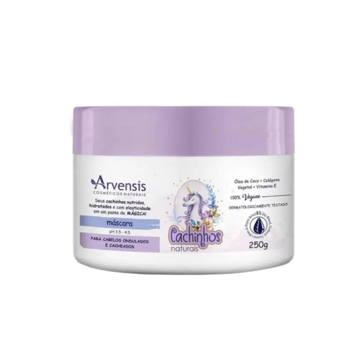 ARVENSIS CACHINHOS NATURAIS - ONDULADOS E CACHEADOS - MáSCARA CAPILAR 250G