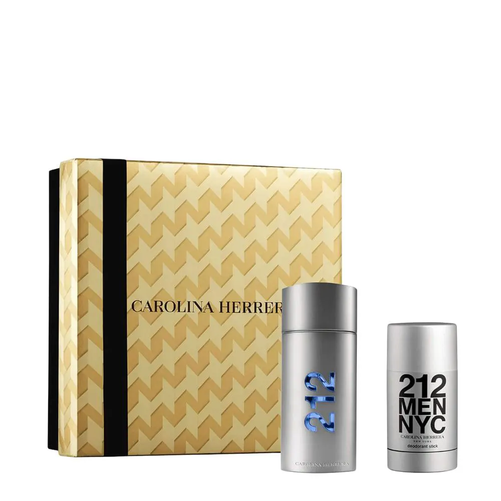 KIT CAROLINA HERRERA 212 MEN - EAU DE TOILETTE 100ML + DESODORANTE 75ML