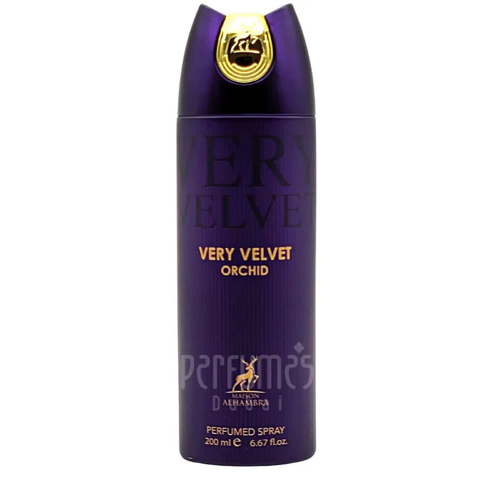 MAISON ALHAMBRA VERY VELVET ORCHID  - DESODORANTE SPRAY FEMININO 200ML