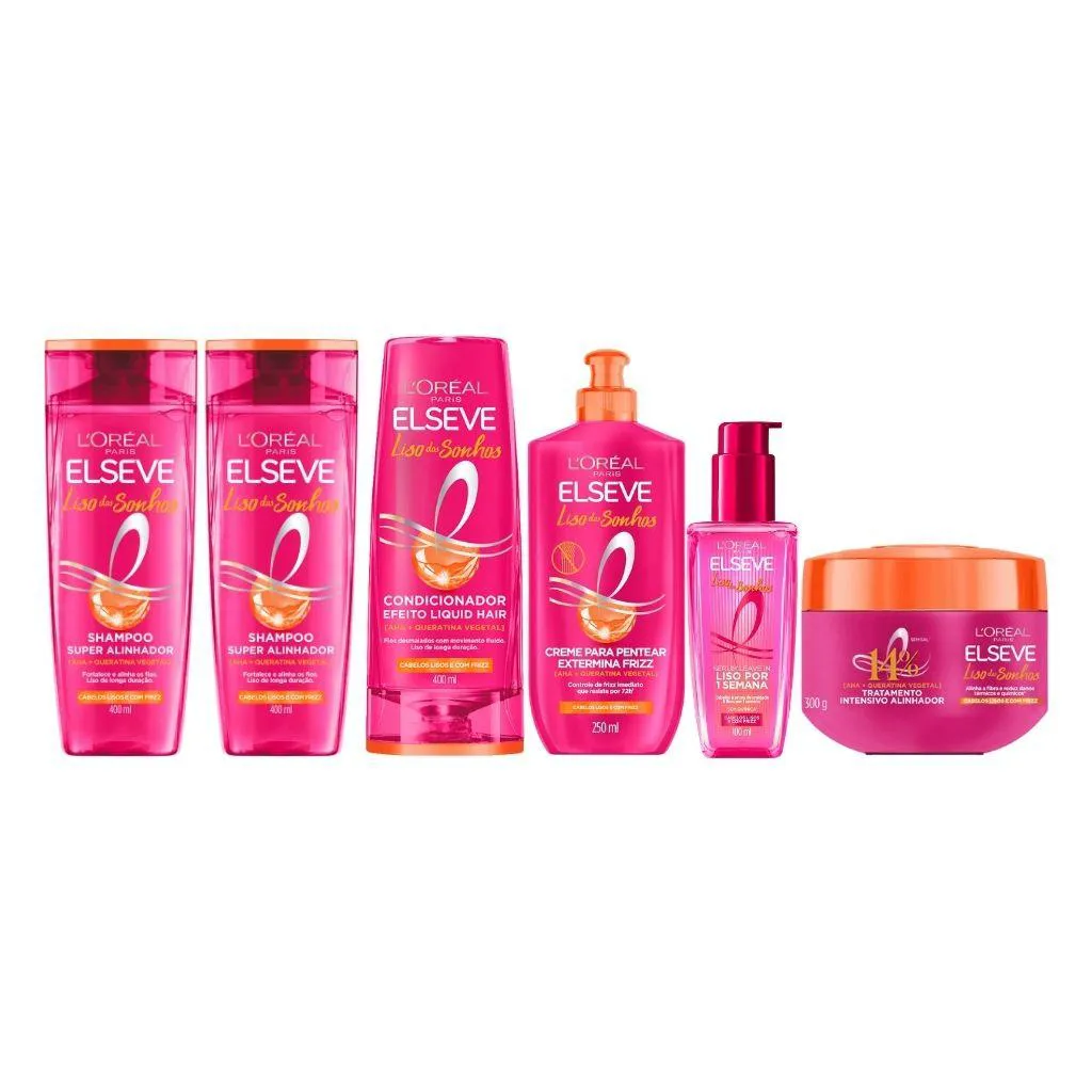 KIT ELSEVE LISO DOS SONHOS 2 SH 400+COND+CR TRAT+CR PENT+SER