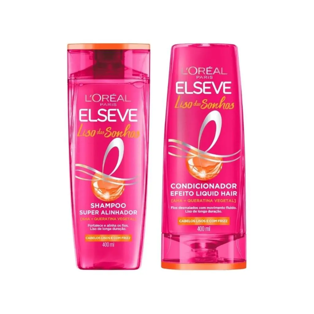 KIT ELSEVE LISO DOS SONHOS SHAMPOO 400ML + COND 400ML