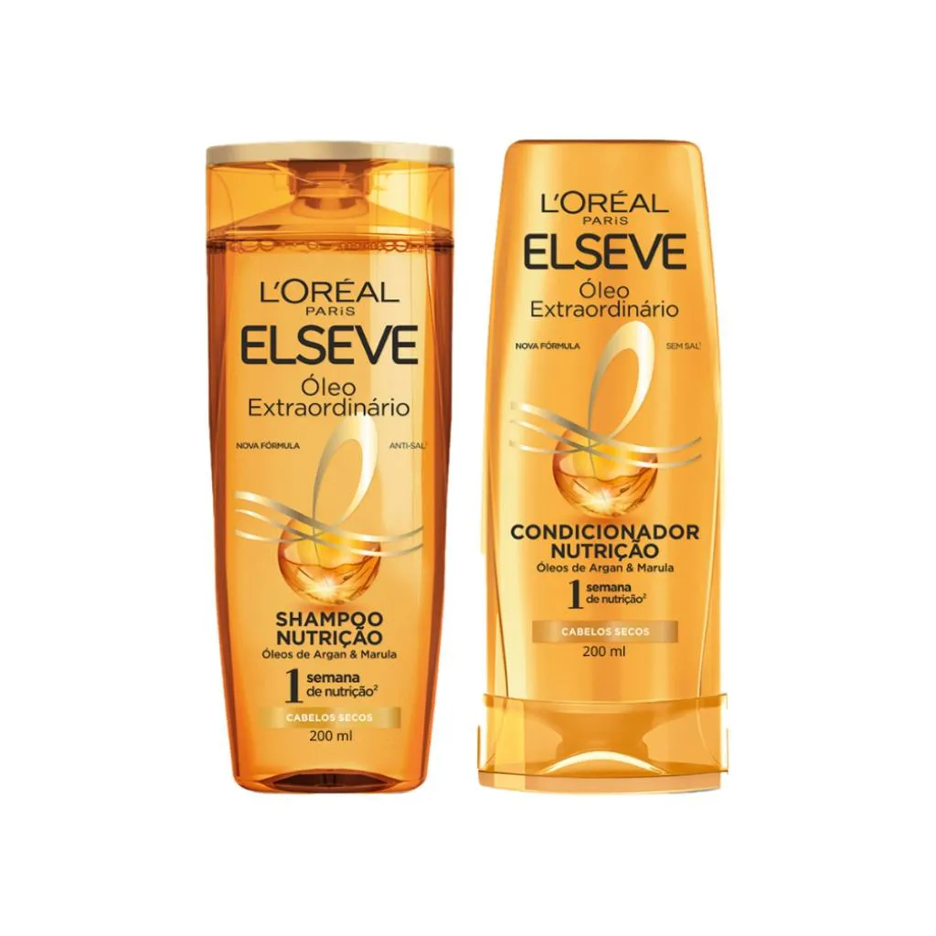 KIT ELSEVE OLEO EXTRAORDINARIO 1 SH 200ML + 1 COND 200ML