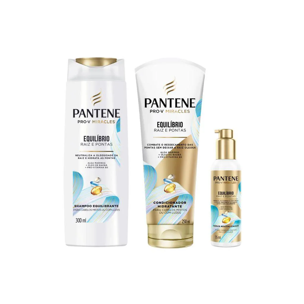 KIT PANTENE EQUILIBRIO 1 SH 300ML+ 1 COND 250ML+1 SERUM 95ML