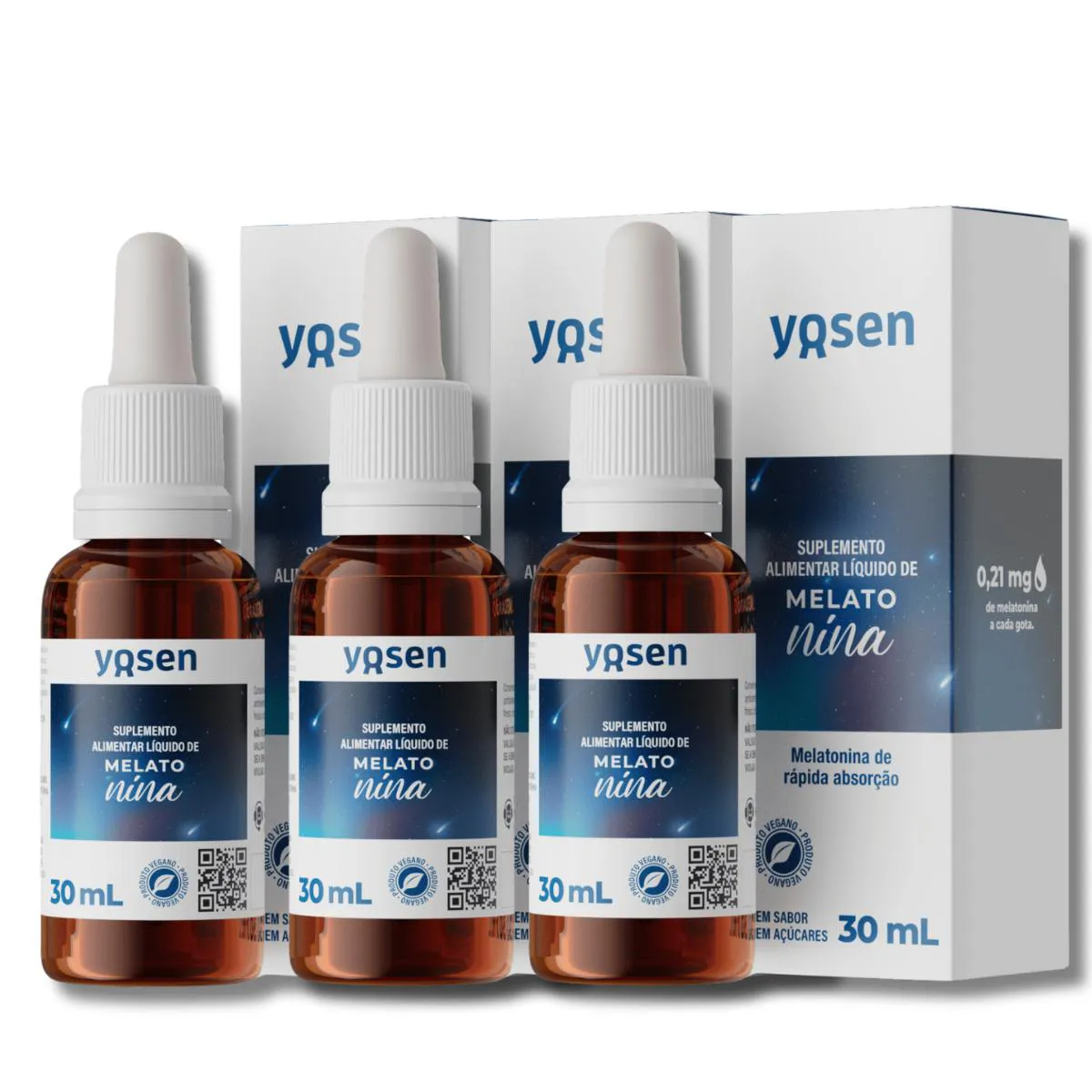 KIT 3 MELATONINA YDROSOLV 30ML YOSEN
