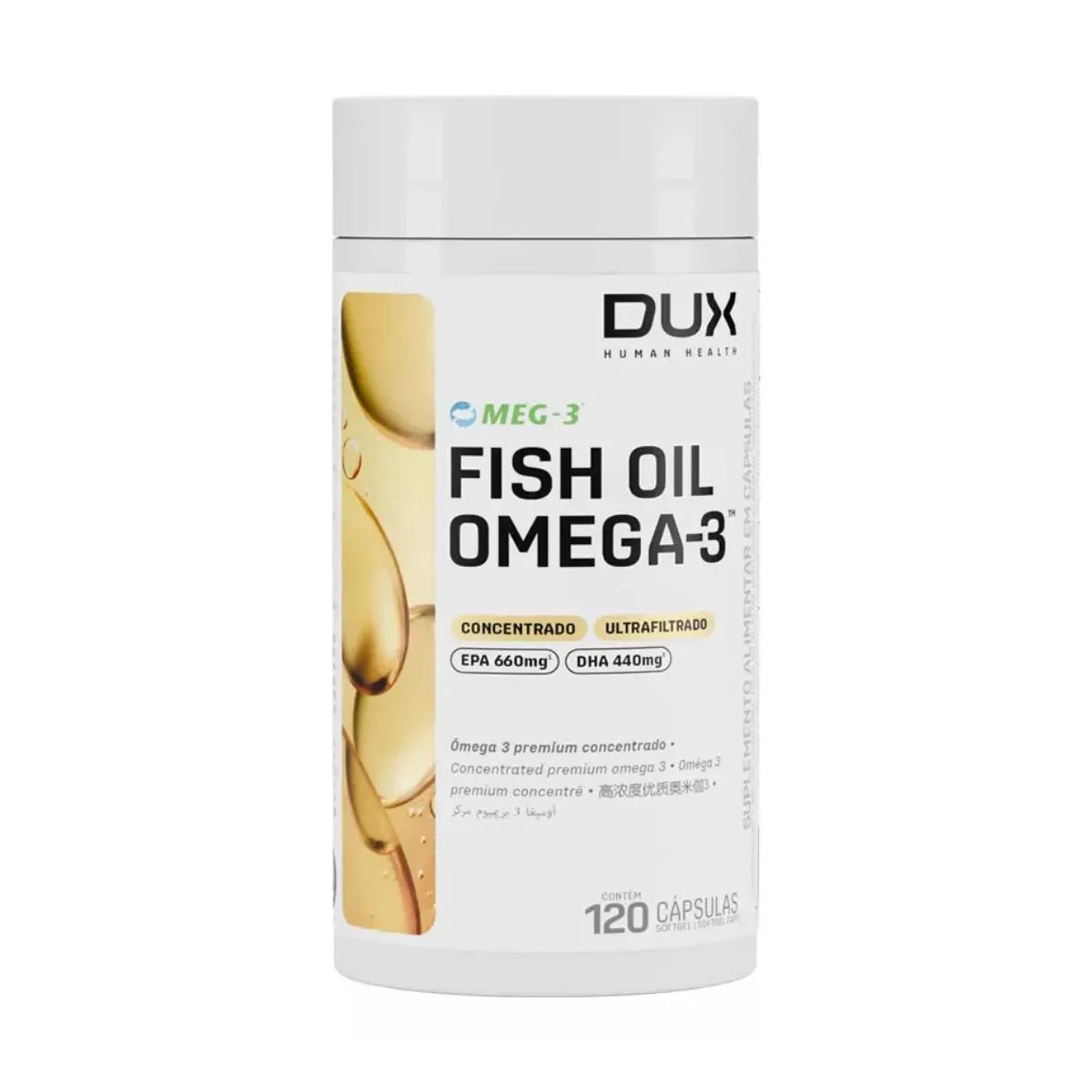 FISH OIL ÔMEGA 3 DUX NUTRITION 120 CAPS