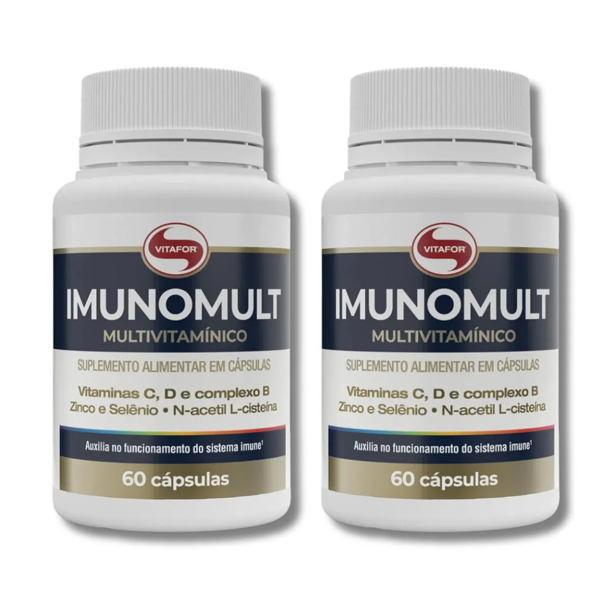 KIT 2 IMUNOMULT MULTIVITAMíNICO 60 CAPS VITAFOR