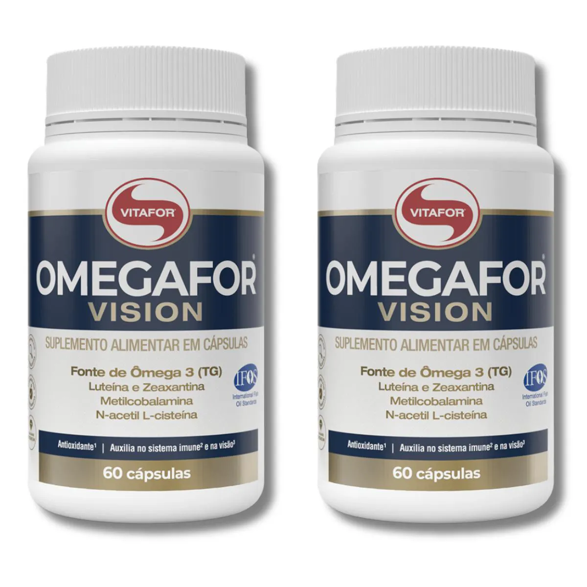 KIT 2 OMEGAFOR VISION 60 CAPSULAS ÔMEGA 3 TG VITAFOR