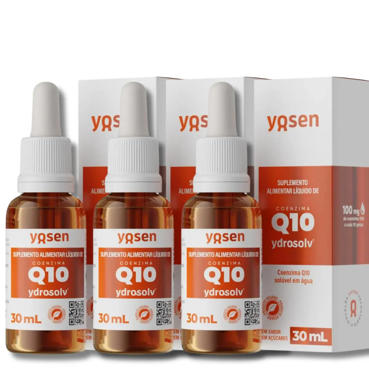 KIT 3 COENZIMA Q10 YDROSOLV 30ML YOSEN