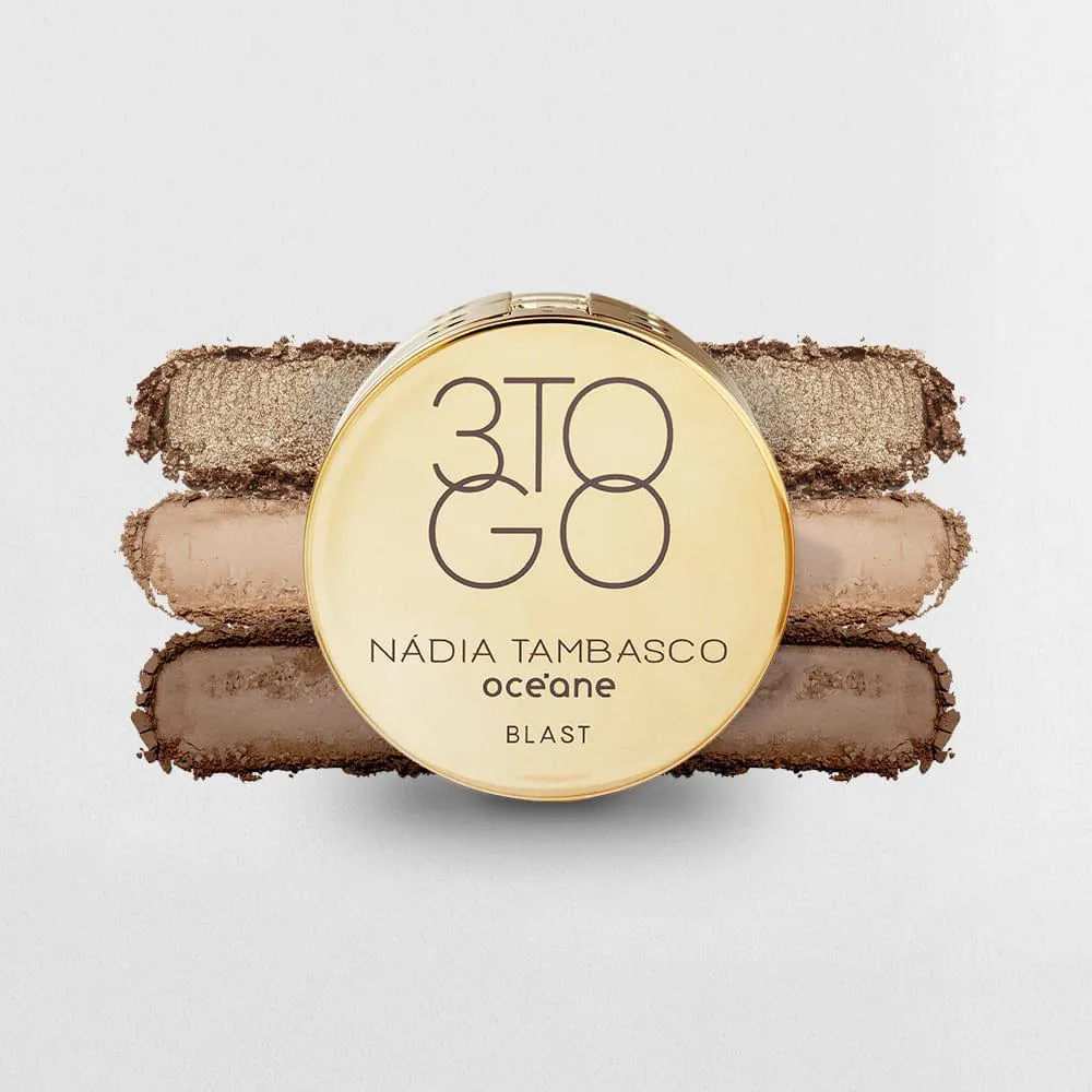 TRIO DE SOMBRAS NáDIA TAMBASCO BY OCéANE - 3 TO GO PALETTE BLAST 7,8G