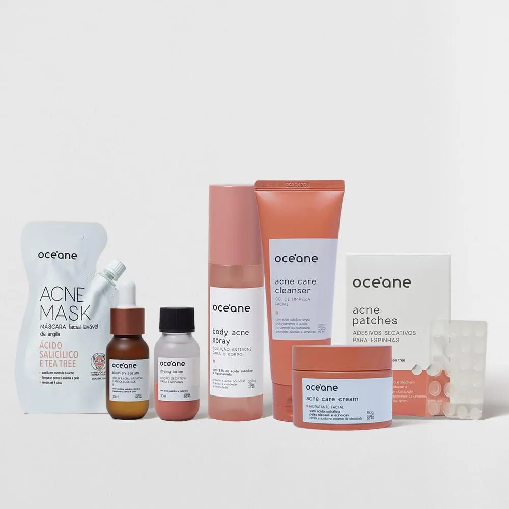 KIT ROTINA ANTIACNE COMPLETA (7 PRODUTOS)