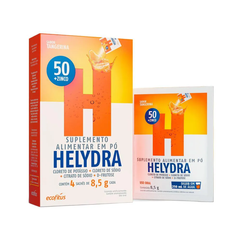 HELYDRA SABOR TANGERINA 4 SACHêS 8,5G ECOFITUS