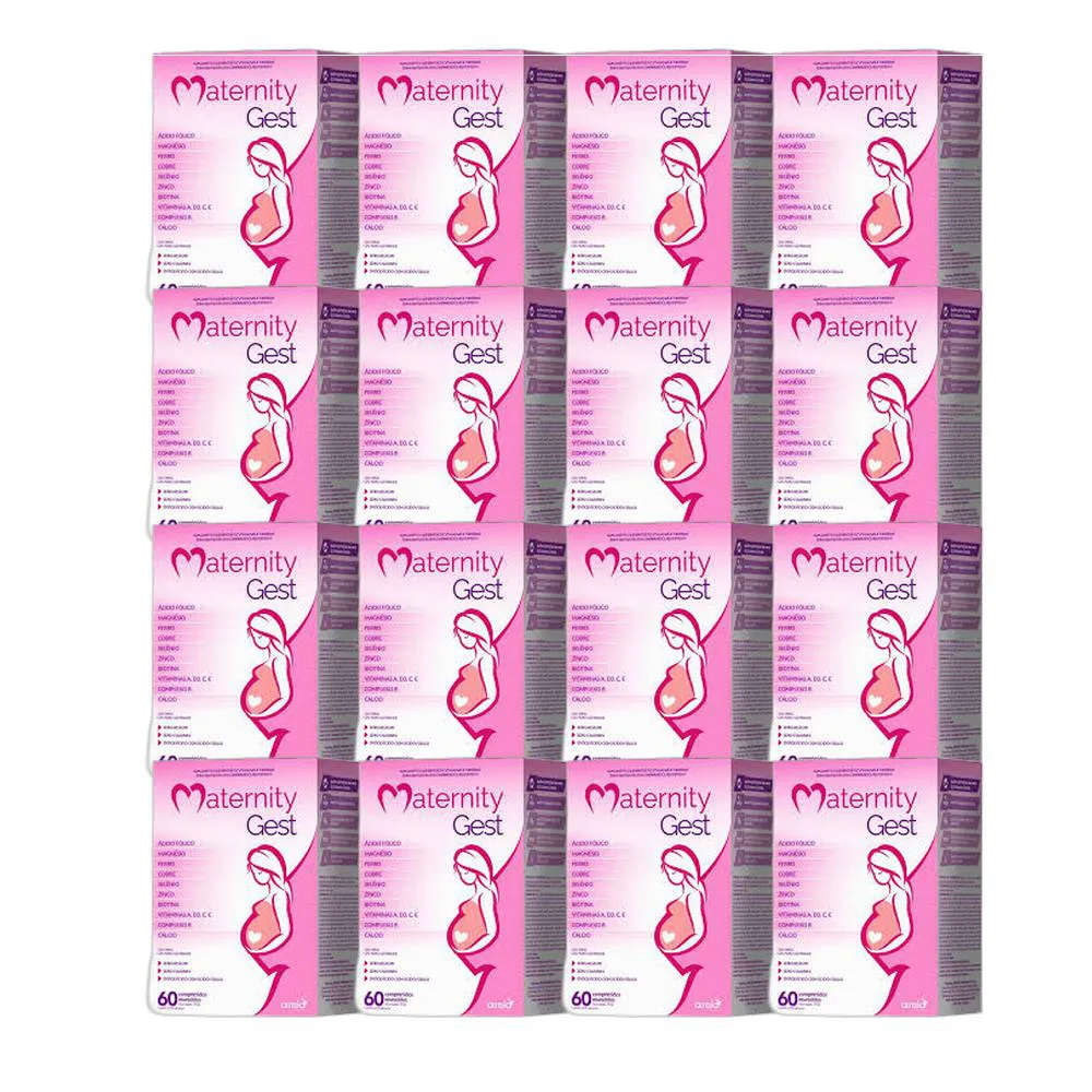 KIT 16X VITAMINA MATERNITY GEST 60 CPR REVESTIDOS - NATULAB