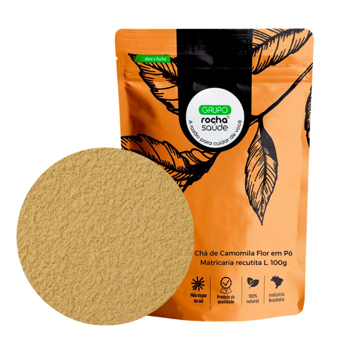 CHá DE CAMOMILA FLOR EM Pó MATRICARIA RECUTITA L. 100G