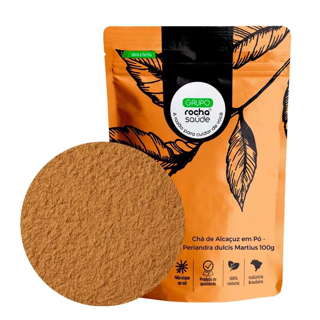 CHá DE ALCAçUZ EM Pó PERIANDRA DULCIS MARTIUS 100G