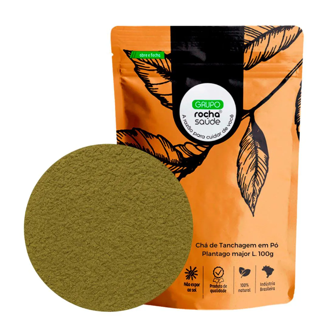 CHá DE TANCHAGEM EM Pó PLANTAGO MAJOR L. 100G