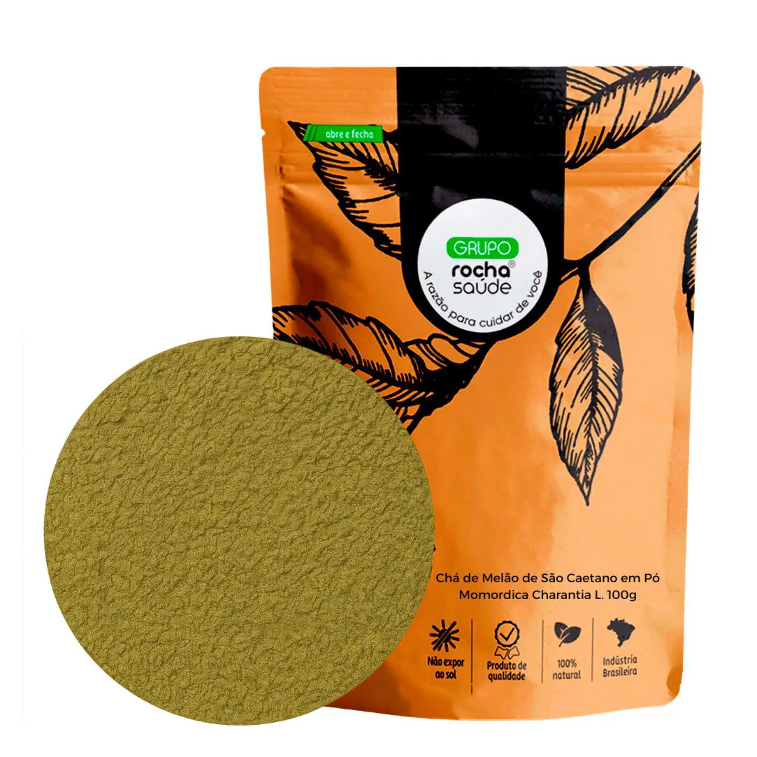 CHá DE MELãO DE SãO CAETANO EM Pó MOMORDICA CHARANTIA L. 100G