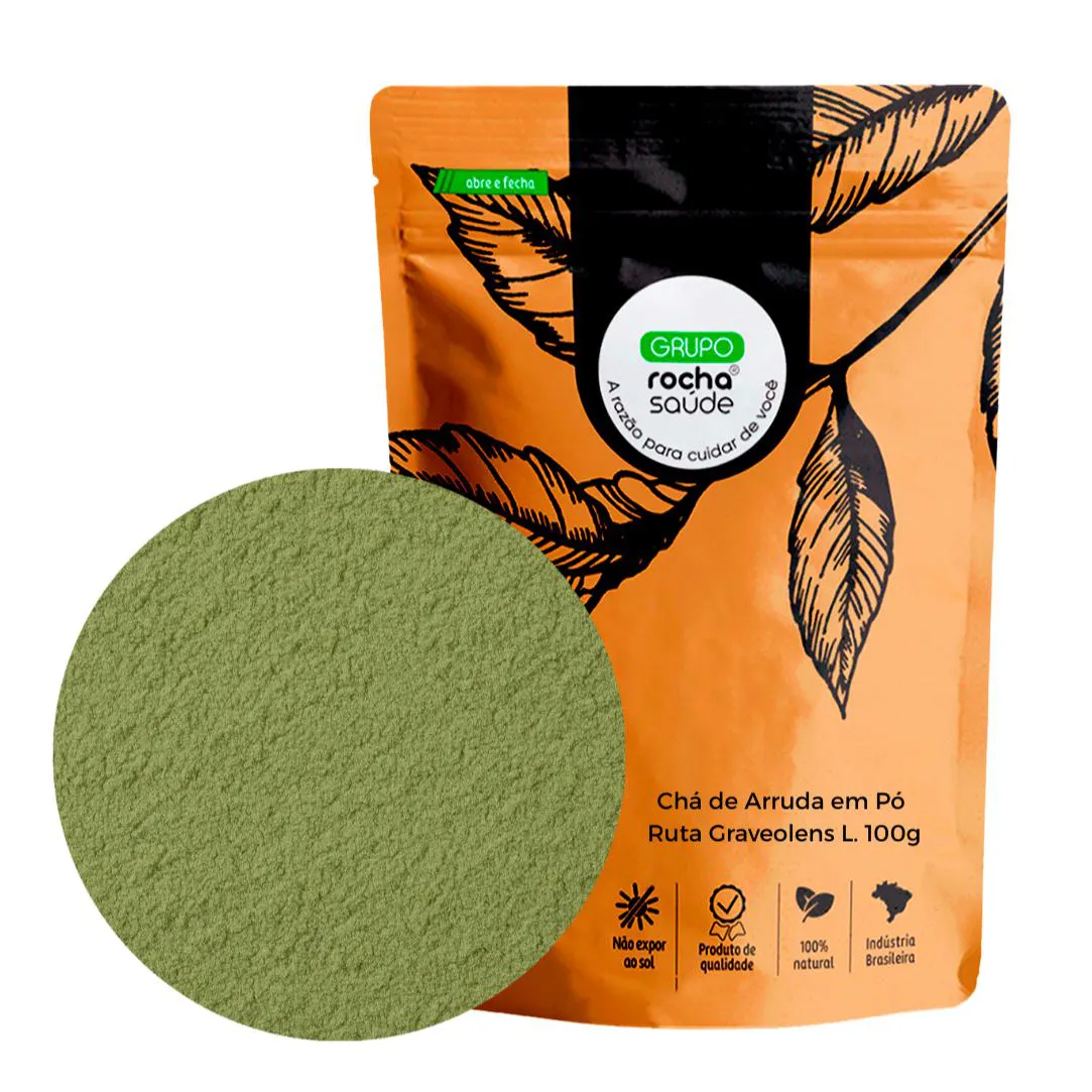 CHá DE ARRUDA EM Pó RUTA GRAVEOLENS  L. 100G