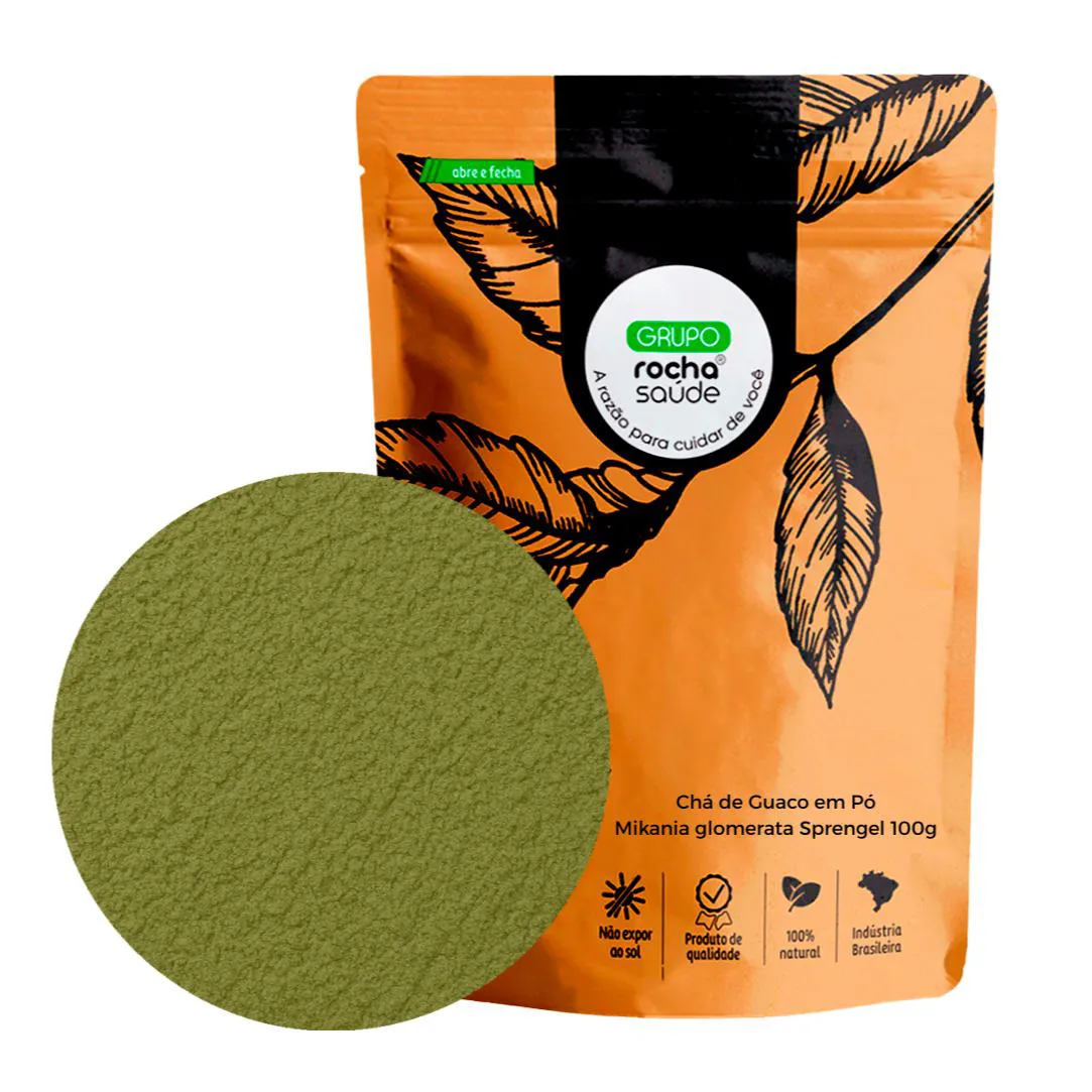 CHá DE GUACO EM Pó MIKANIA GLOMERATA SPRENGEL 100G