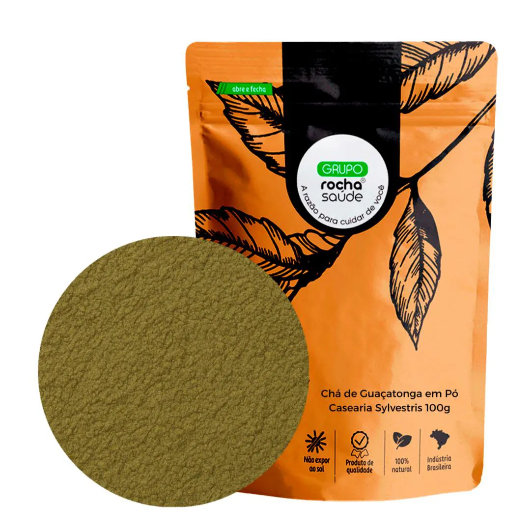 CHá DE GUAçATONGA EM Pó CASEARIA SYLVESTRIS 100G
