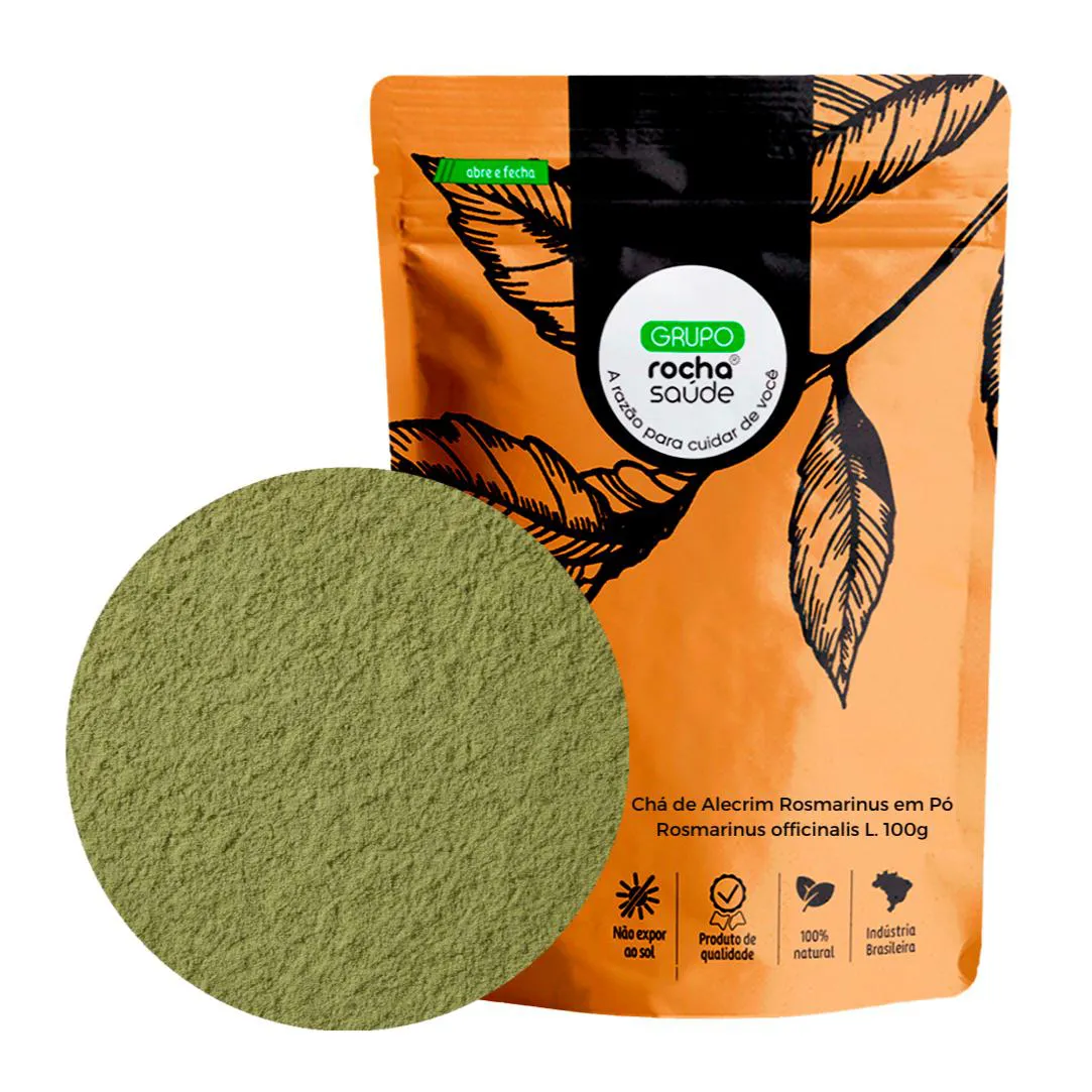 CHá DE ALECRIM ROSMARINUS EM Pó ROSMARINUS OFFICINALIS  L. 100G